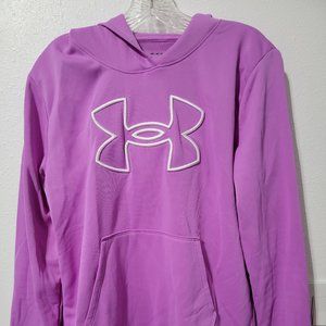 Under Armour hoodie womens pull over loose medium in purple